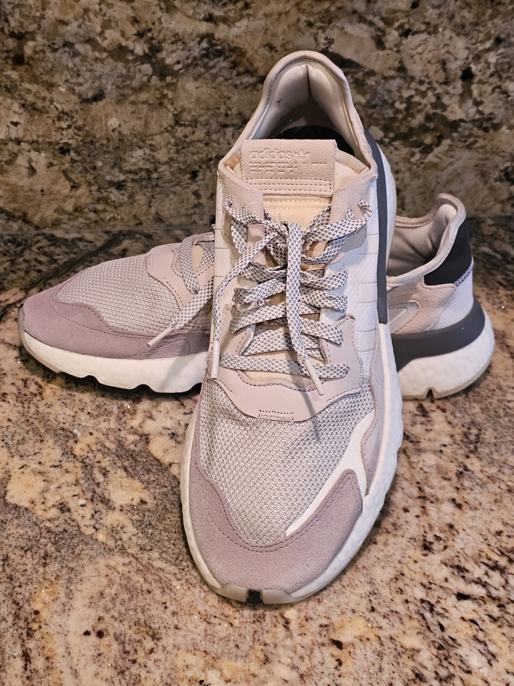 Adidas Men's Athletic Sneakers - Light Pink/Gray